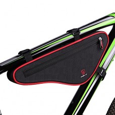 Fashionwu Bike Bicycle Cycling Reflective Large Capacity Crossbeam Triangle Bag Saddle Carrier Portable Pouch Package - B07CJNCQMQ